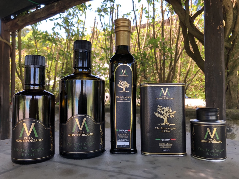 available formats of Villa Monteporzano extra virgin olive oil